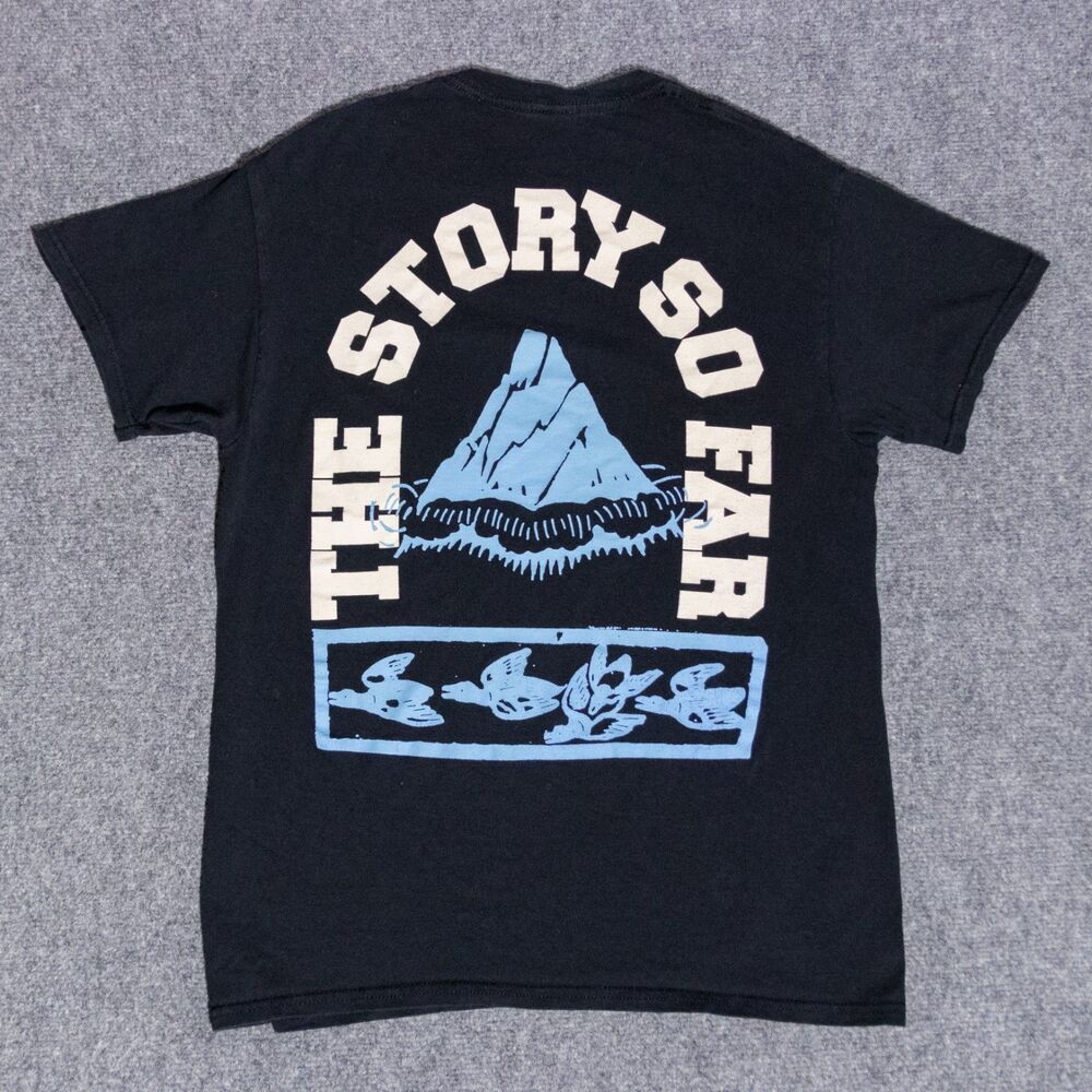 The Story So Far T-Shirt Small Mountains Birds Pop Punk Rock Band Merch Black